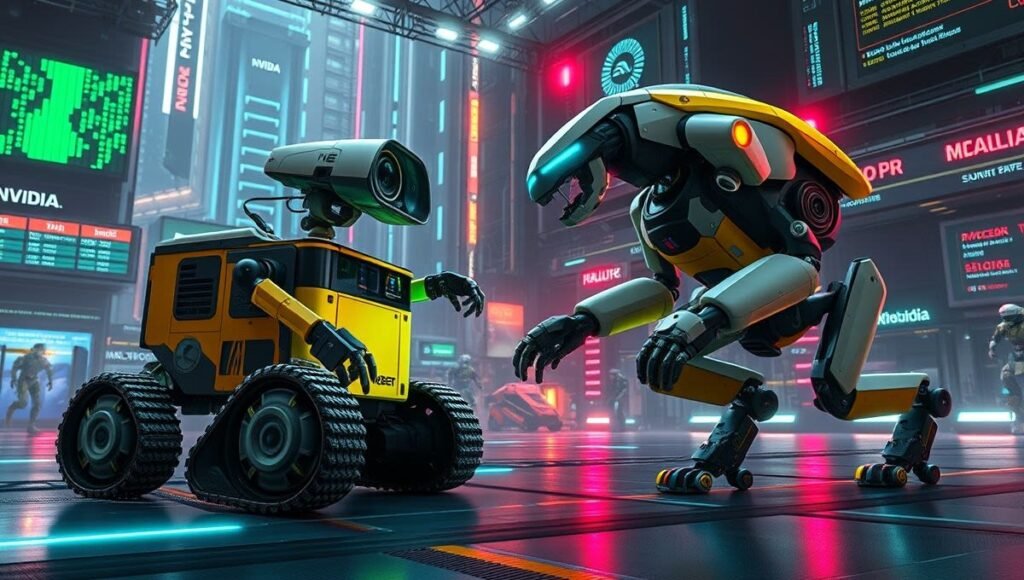 Nvidia unveils Wall-E-style robot as Boston Dynamics hit back